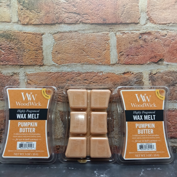 WoodWick Pumpkin Butter Wax Melts (Lot of 3) - Picture 3 of 4